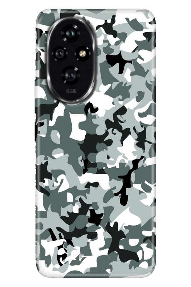 Honor 200 Case Decorative Silicone Printed A58 Cover Camouflage
