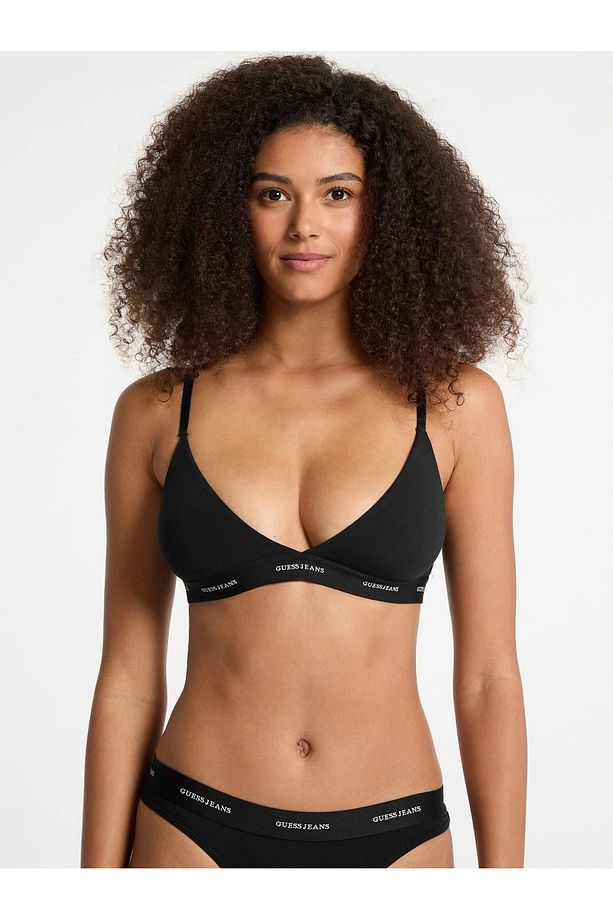 Jeans GJ TRIANGLE Kadın Siyah Bikini Üstü W4BZ32KBBU1-JBLK - 2