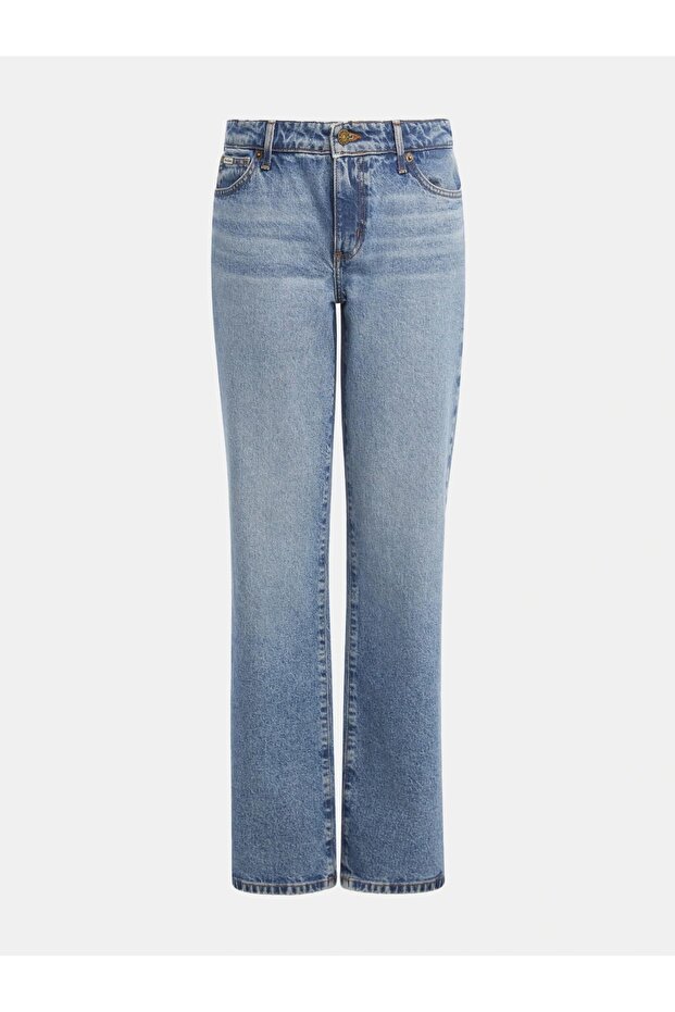 Kadın Mavi Regular Fit Jean W4YA98D5CC5-GJLV - 8