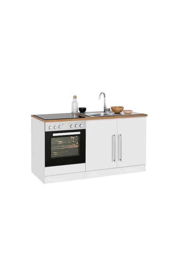 Abarnis Mutfak 2 Kapaklı Alt Modül 160 cm - Tezgah Dahil-Ankastre Fırın Dolabı - 1