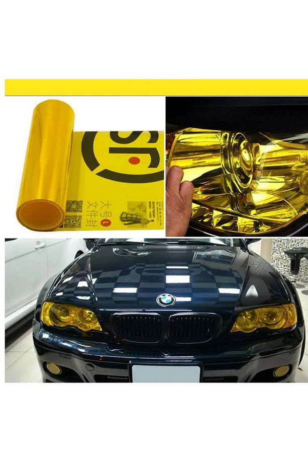 Far Ve Stop Kaplama Filmi Folyosu 30 Cm X 1 Mt Sarı Yellow Std-fs-sr - 3