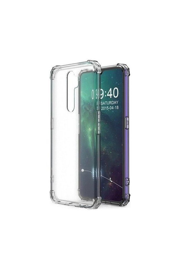 Case for Oppo A5-A9 2020 Ultra Protect Transparent Anti Shock Case + Full Covering Screen Protector