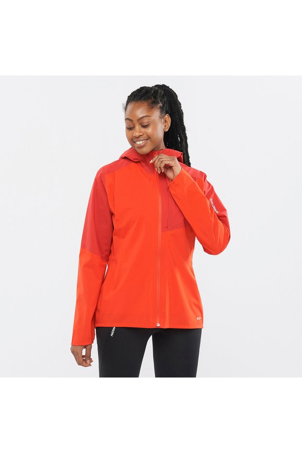 Bonatti Trail Women's Raincoat Fiery Red Lc1887900