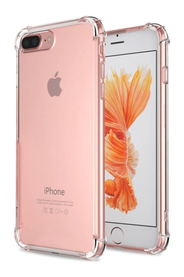 Case for iPhone 7 Plus Case Ultra Protection Transparent Anti Shock Case + Glass Screen Protector