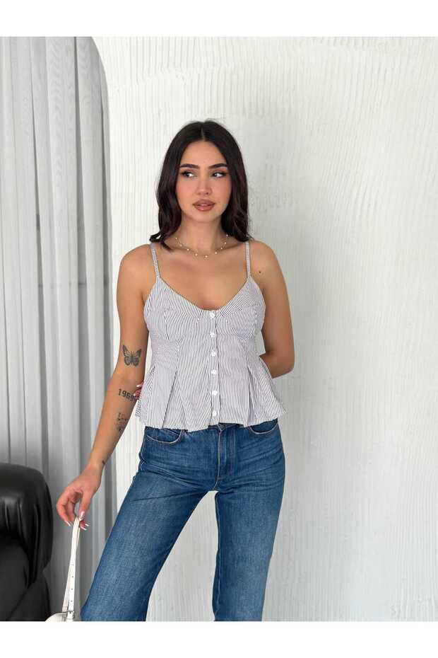 Askılı Terrecottan Bluz - 5