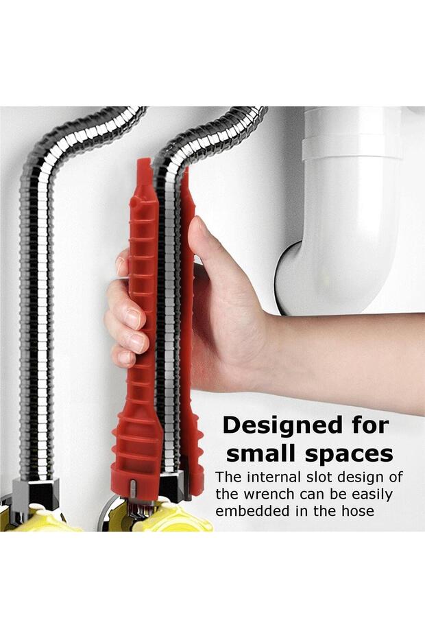 Faucet and Sink Installer Wrench Multi Function Tool for Plumbing and Tight Spaces - 7