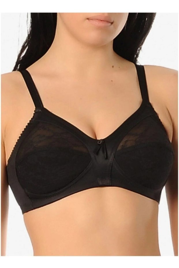 Lacy Wire-Free Wire-Free Gathering Minimizer Bra
