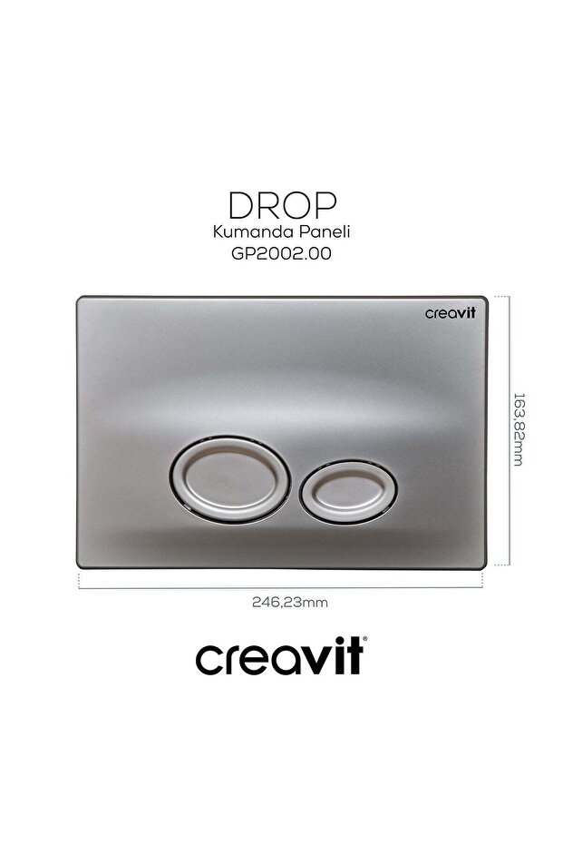 Drop Mat Gri Boyalı Kumanda Paneli - 1