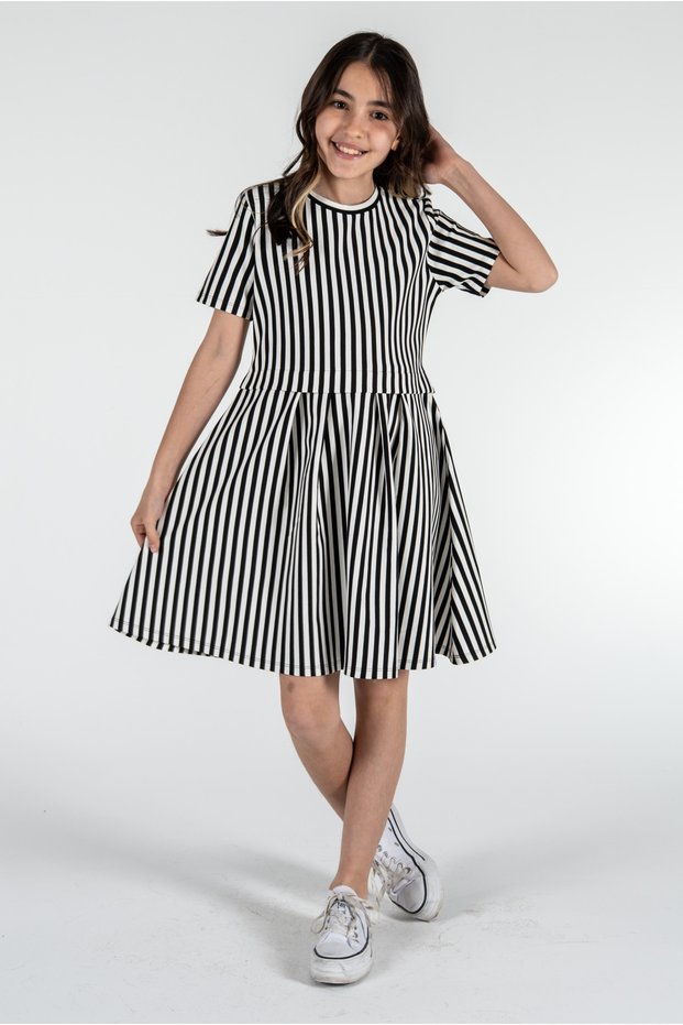 Girl's Striped Dress / Stylish and Elegant Design
