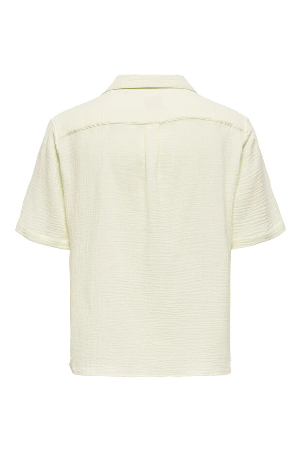 Men's Onskyle Short Sleeve Self Patterned 100% Cotton Shirt 22029217 Cream - 2