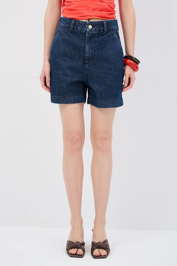 Cepli Denim Şort - 2