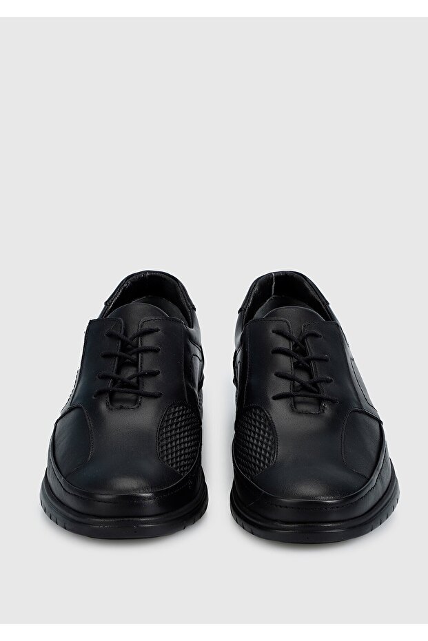 Siyah Deri Erkek Ayakkabı - 3