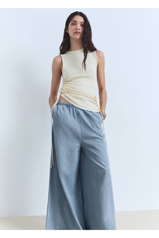 Lyocell Palazzo Pantolon - 6