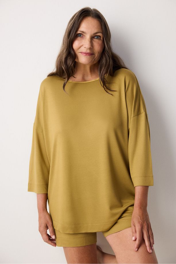Aging Collagen Sarı Şort Pijama Takımı - 4