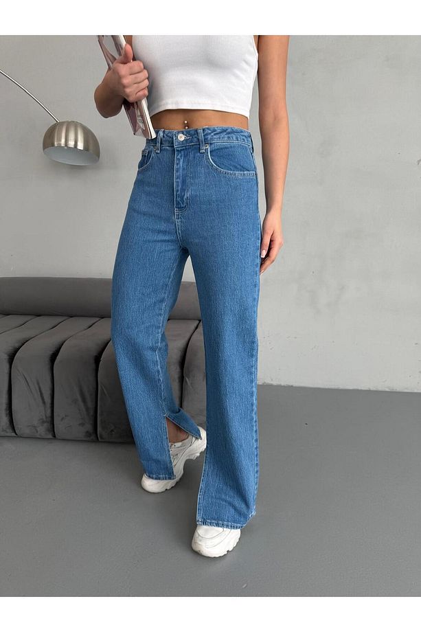 YIRTMAÇ DETAYLI BORU PAÇA LYCRA JEAN - 5
