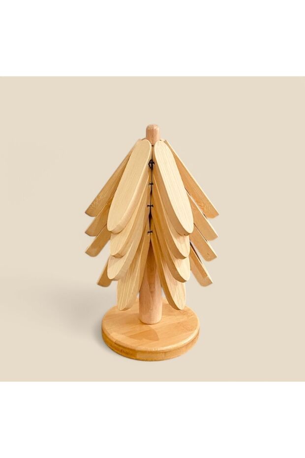 pintarest الخيزران 4 قطعة ترايبود قابلة للطي مع حامل - 2