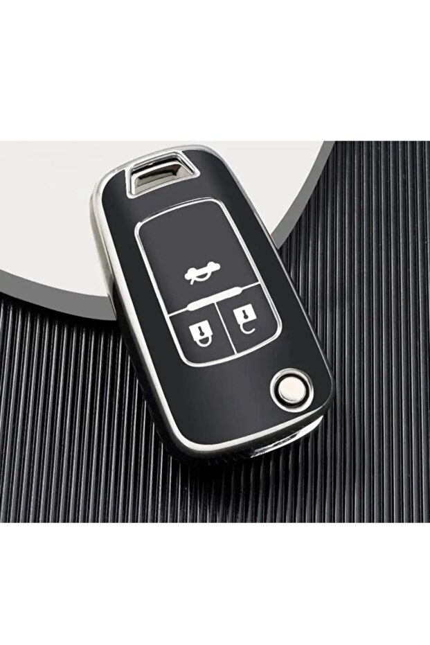 Opel Astra J Insignia Mokka 3 Button Switchblade Nano Switch Case Cover Black Silver Silver Color