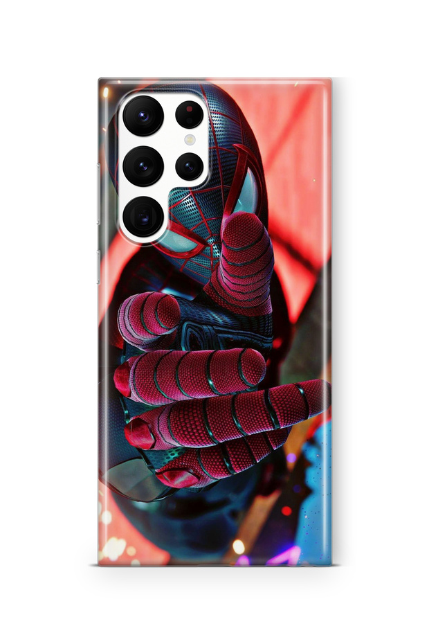 Samsung Galaxy S24 Ultra Compatible Spiderman Design Printed Transparent Case