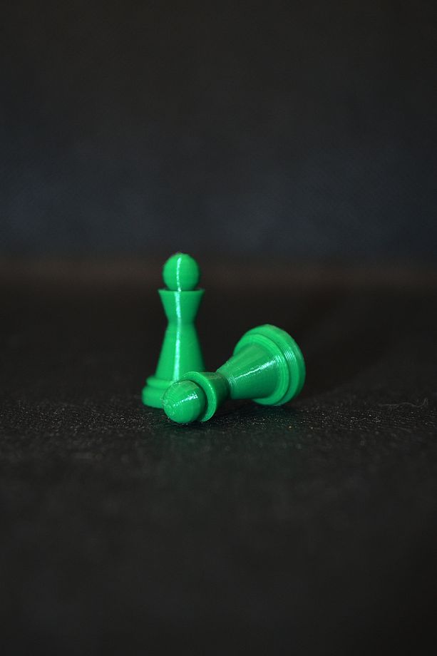 3D Çok Renkli Piyon Pawn ve Zar Seti 16 Piyon + 4 Adet 10mm Okey Oyun Zarı - Kızma Birader Ludo - 5