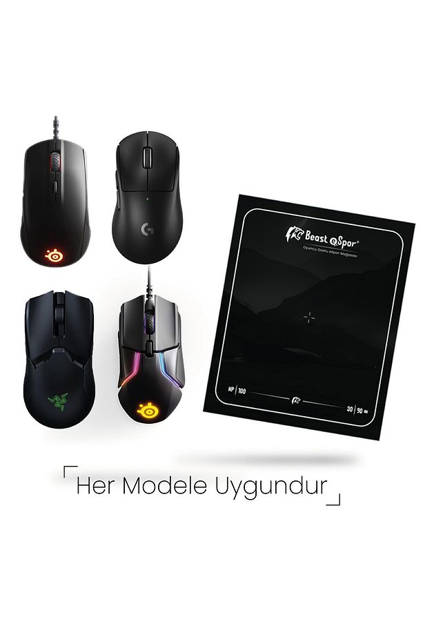 Universal Dot Mouse Skate ( Her Mouse Modeli Ile Uyumludur) Red Edition %100 Ptfe - 4