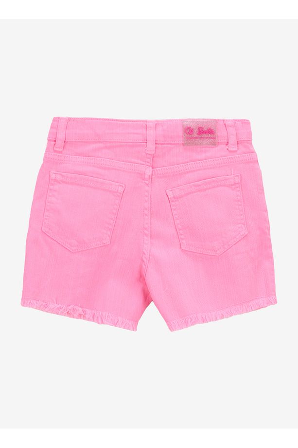 Yüksek Bel Standart Pembe Kız Çocuk Denim Şort BRB5SG-SRT6008 - 4