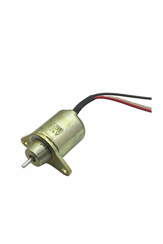 24V Stop Solenoid (Boat Ear) (Small Type) (Flat Shaft 12 mm) Hyundaı