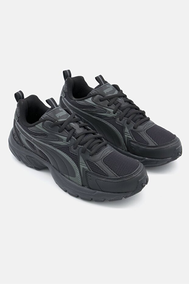 Men Milenio Tech Lace Up Sports Shoes, Black - 1