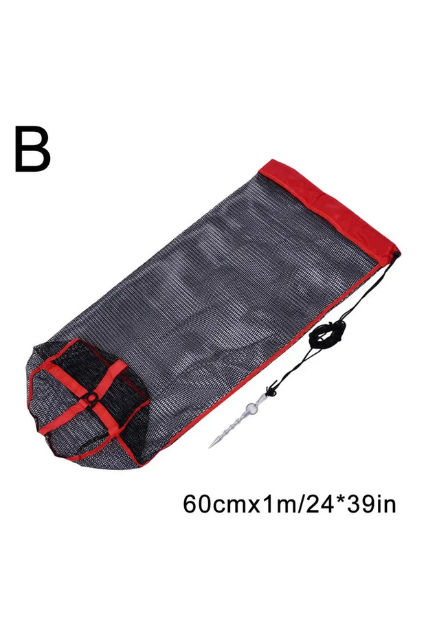 B Foldable Fish Net Bag Nylon Float Trap Monofilament Fishing Bundle Mouth Fishing Small Gill Thick.