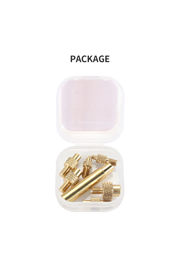 no Soldering Iron M2 M3 M4 M5 M6 M8 Heat Insert Nut Iron Tip M2 M3 M4 M5 M6 M8 Brass Thread Embedded - 6