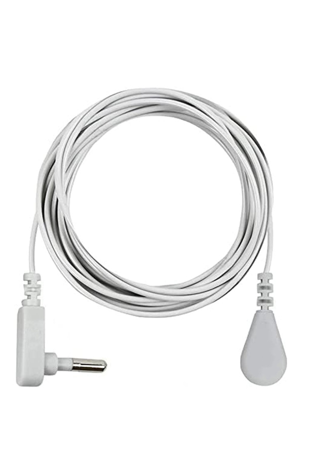 white 450cm*15FT White Wire Grounding Cable Earth Connector Grounding Interface Suitable for Pillowc
