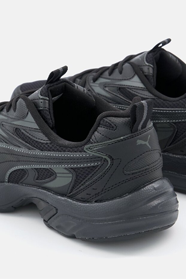 Men Milenio Tech Lace Up Sports Shoes, Black - 4