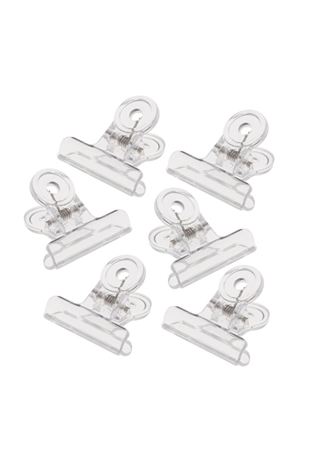 Transparent 6pcs Transparent Nail Pinching Clips C-curve Nail Quick Building Tips Clip Finger Nail P