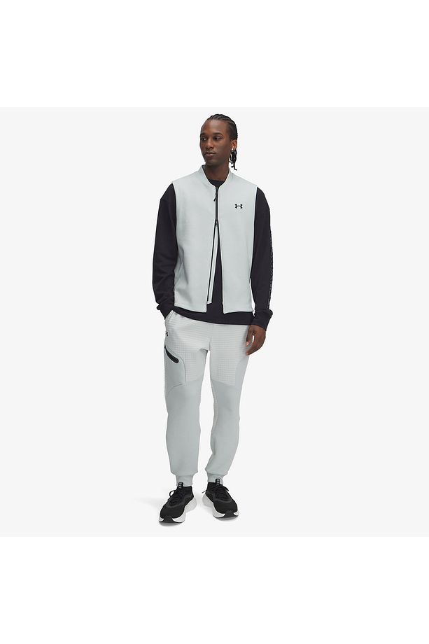 Unstoppable Fleece Grid Erkek Gri Eşofman Altı - 1