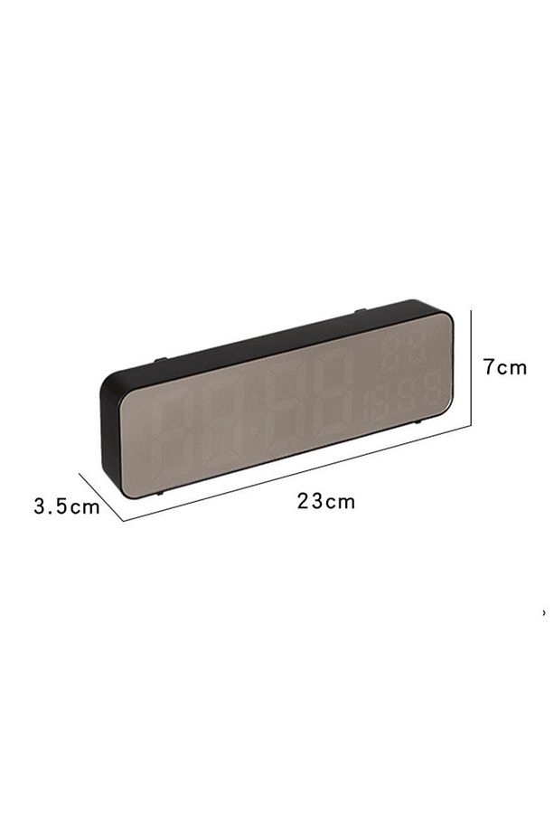 Nem Ölçer Dereceli Led Duvar Ve Masa Alarm Saati Yeşil - 4