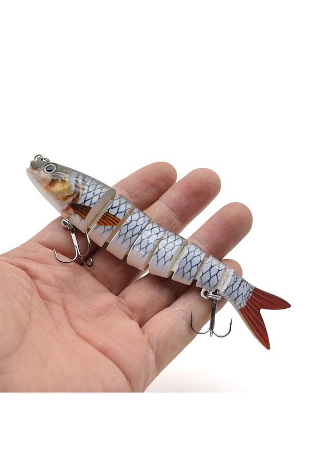 8 Eklemli 3d Oynak Rapala 13.5gr Sahte Balık Yem Wobblers Swimbait Tuzlu Ve Tatlı Su - 7