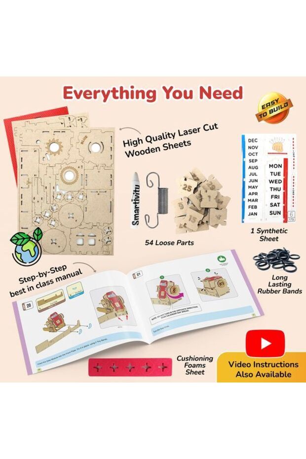 Infinity Calendar Organizer Stem Diy Fun Toy, Best Gift For Boys & Girls Age 8-14 - 3