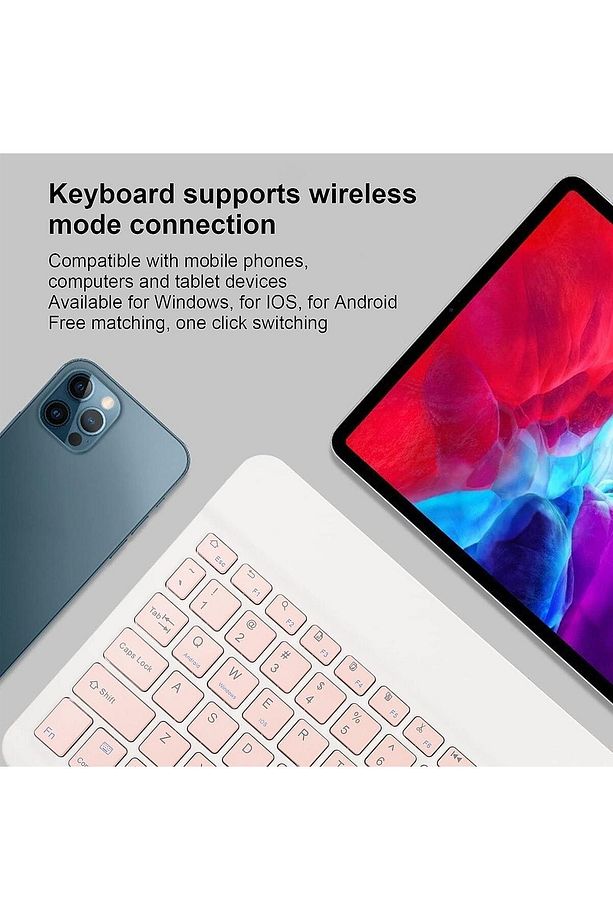 Bl30 Bluetooth Ios Ipad Android Windows Uyumlu Klavye Mouse Seti - Sessiz - Şarjlı - Combo - 6