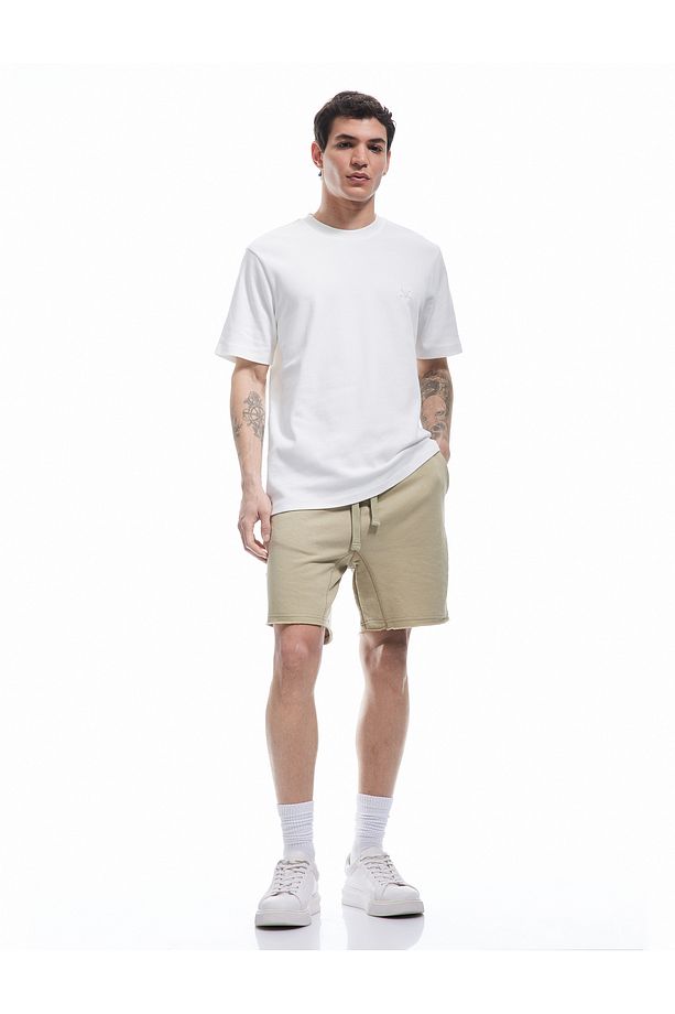 Regular Fit Cepli Mini Beli Bağcıklı Şort - 2