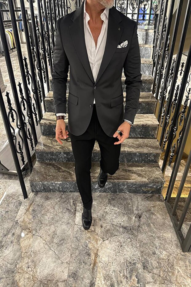 GENİŞ MONO YAKA CEKET - 2