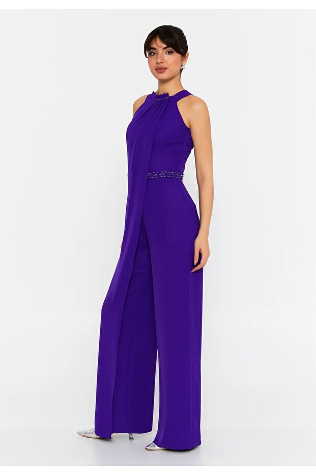 5949CRP KREP TULUM ELBİSE - 2