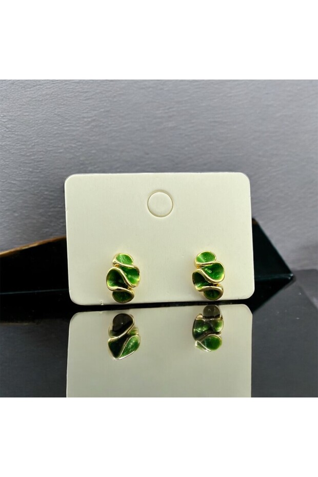 Colorful Twisted Earrings - 1