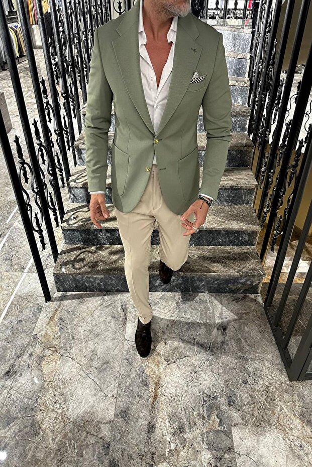 Yarim Astar Örme Ceket - 8