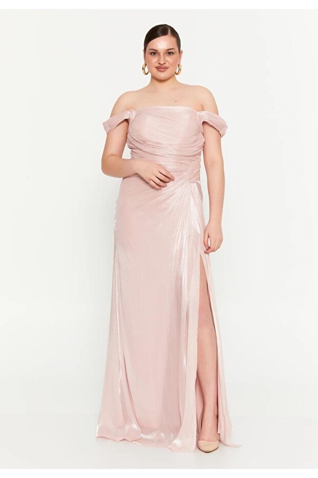 6053ŞİF ŞİFON ELBİSE - 4