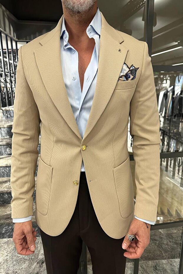 YARIM ASTAR ÖRME CEKET - 3