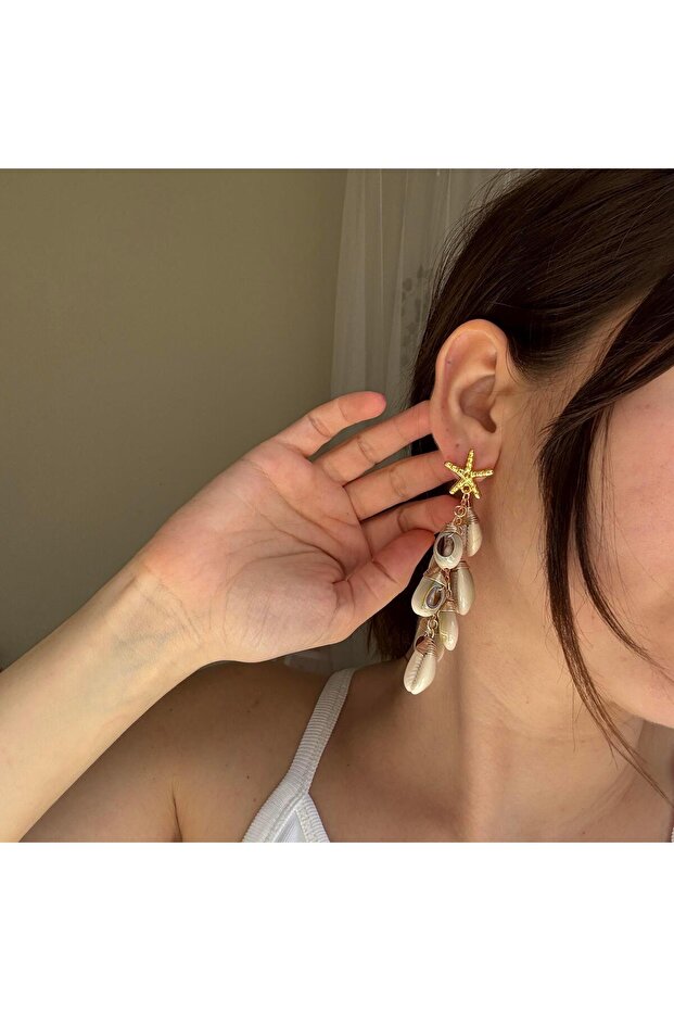 Dangle Shell Earrings - 2