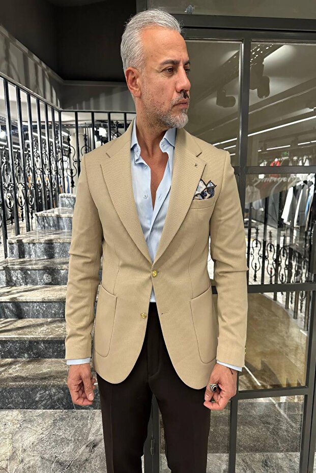 YARIM ASTAR ÖRME CEKET - 1