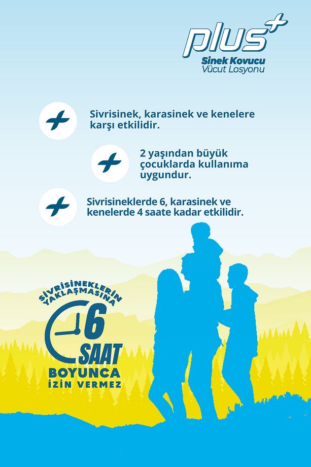 Plus Sinek Ilacı Ve Kovucu Vücut Losyonu Su Bazlı Yağsız Formül 100 ml X2 Adet - 6