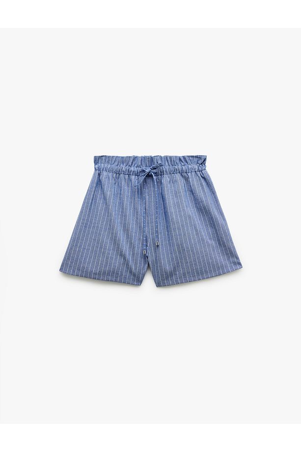 Viskon Karışımlı Beli Bağcıklı Mini Boxer Şort - 3