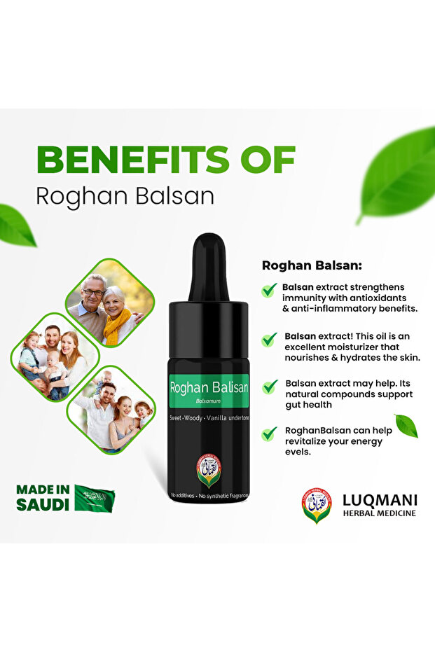 Roghan Balsan , Balsan Extract , Balsan Oil Pure 3ml Balsamum - 4