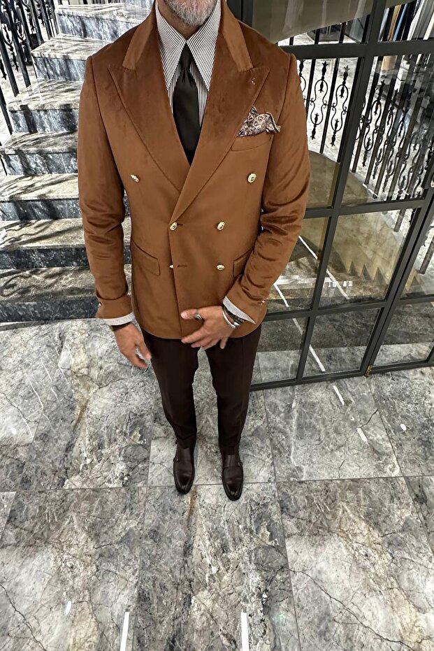 KRUVAZE KADIFE CEKET - 4